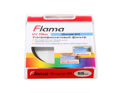 Картинка Светофильтр Flama 55mm. UV(0) от магазина СКД-Канон