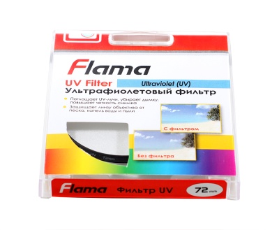 Картинка Светофильтр Flama 72mm. UV(0) от магазина СКД-Канон