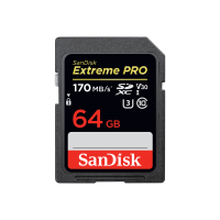 Картинка Карта памяти 64Gb SanDisk Extreme Pro SDXC Class 10 UHS-I U3 V30 (170/90 MB/s) от магазина СКД-Канон