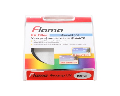 Картинка Светофильтр Flama 58mm. UV(0) от магазина СКД-Канон