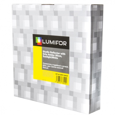 Картинка Отражатель Lumifor LRF-80-GRIP SUN/W, 80 см, (св-золотой/белый) от магазина СКД-Канон