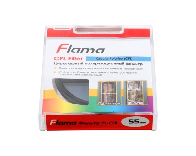 Картинка Светофильтр Flama 55mm. CPL от магазина СКД-Канон
