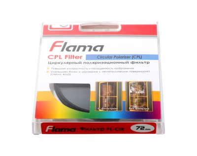 Картинка Светофильтр Flama 72mm. CPL от магазина СКД-Канон